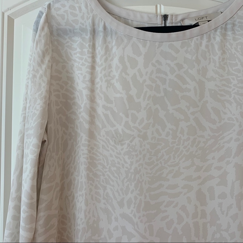 Loft White Pattern Top - Picture 2 of 7
